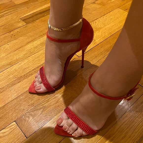 Francesco Sacco Rosso Heels size 38 - Picture 5 of 9